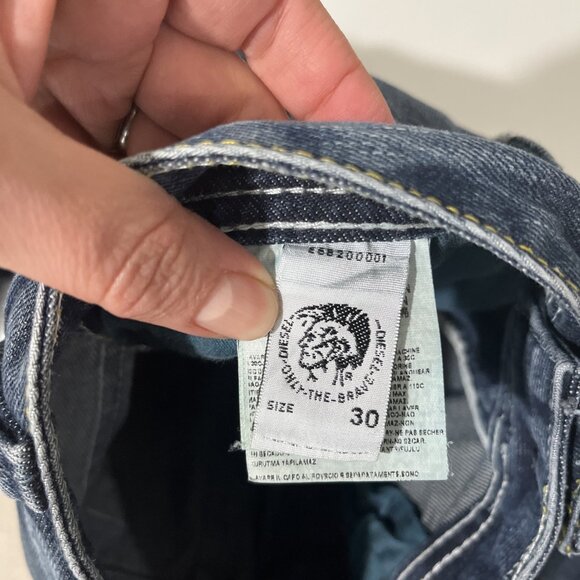 Diesel Shazor Straight Leg Button Fly Jeans Men's Size 30x34 - Picture 10 of 13